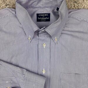 Gitman Bros For Fashion Post Louisville Purple White Striped 16 33 Button Up